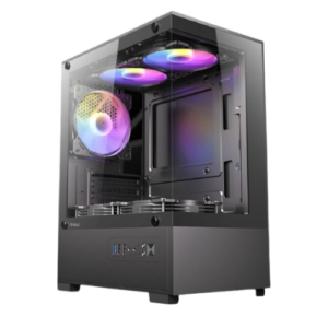 Antec VCX100M RGB ELITE Black Mini Tower Micro-ATX