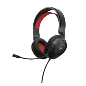 אוזניות גיימינג CORSAIR HS35 v2 STEREO Multiplatform HEADSET – Black&Red