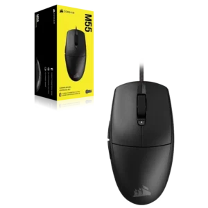 Corsair M55 Lightweight Black Gaming RGB Wired