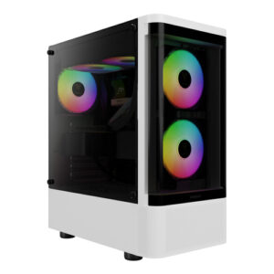 GAMDIAS TALOS E3 CG White RGB Mid Tower ATX