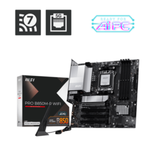 MSI PRO B850M-P WIFI AMD AM5 DDR5 DP HDMI Type-C