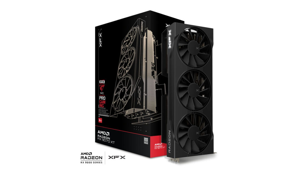 XFX Swift Radeon™ RX9070 XT Triple Fan OC 16GB GDDR6