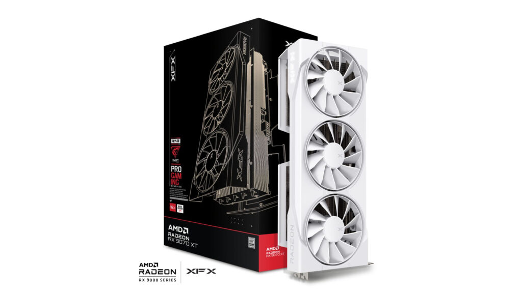 XFX Swift Radeon™ RX9070 XT White Triple Fan OC 16GB GDDR6