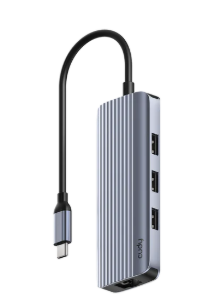 CUDY 6-IN-1Type-C USB HUB 1GB LAN HDMI PD 1000W HUB