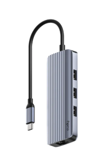 CUDY 6-IN-1Type-C USB HUB 1GB LAN HDMI PD 1000W HUB