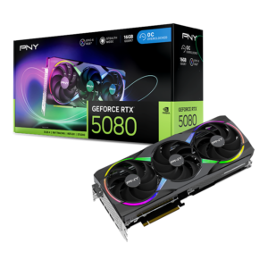 PNY GeForce® RTX5080 Overclocked EPIC-X RGB Triple Fan 16GB GDDR7