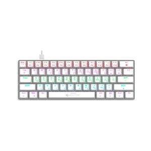 Miracase MMCK100 White Red Switches Gaming RGB Wired