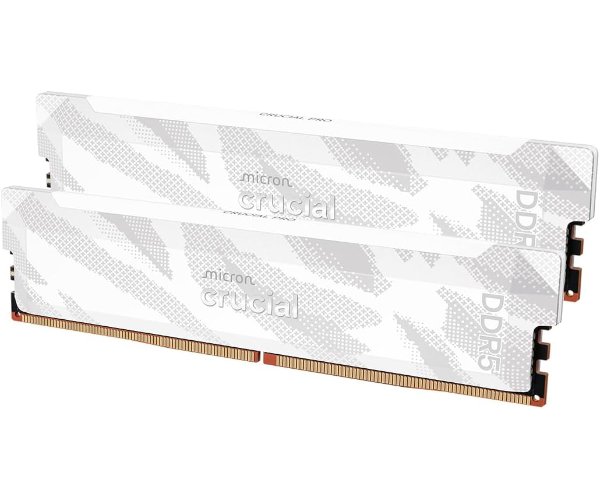 Crucial Pro Overclocking 32GB(2X16GB) DDR5 CL32 6400MHz White