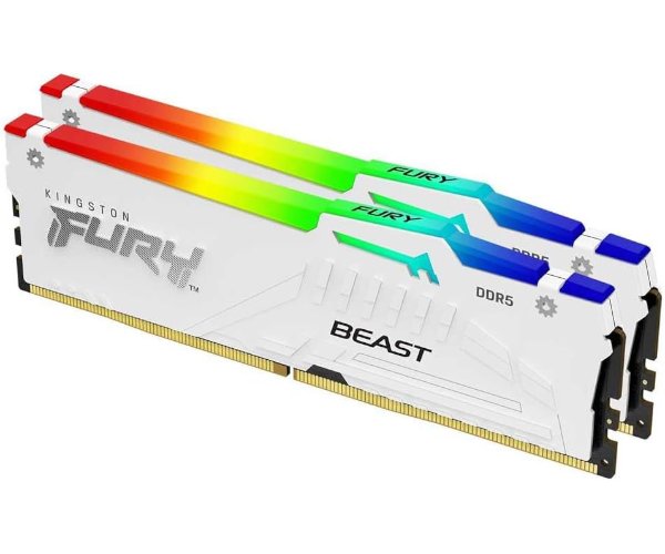 Kingston FURY Beast 32GB(2X16GB)DDR5 CL32 6400Mhz White