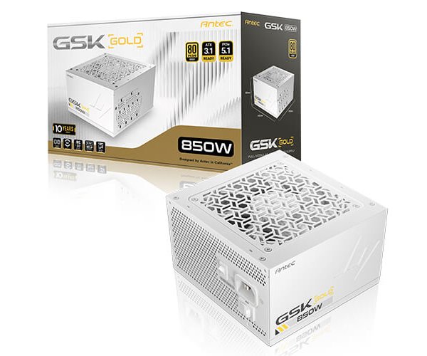 Antec GSK 850 V2 WHITE ATX3.1 Fully Modular 850W 80plus Gold