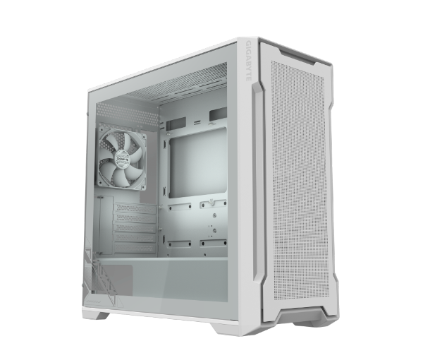 Gigabyte C102 GLASS ICE White RGB Mid Tower Micro-ATX
