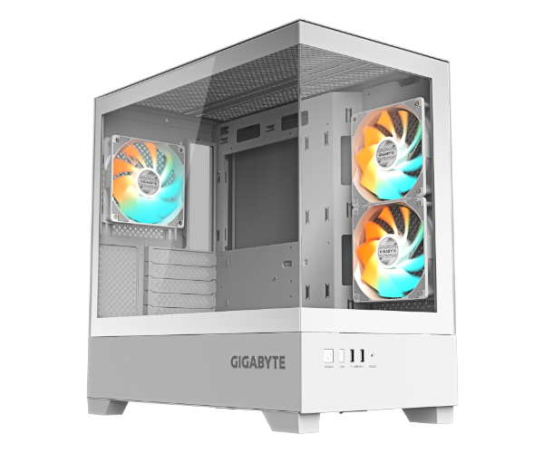 Gigabyte C201 PANORAMIC ICE White RGB Mid Tower Micro-ATX