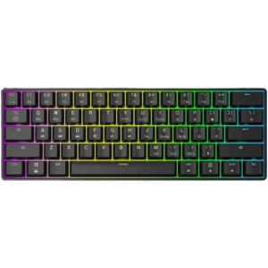 SKYLOONG GK61 Black Yellow Optical OPTICAL SWITCHES 60% RGB Wired