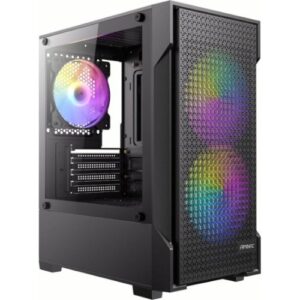 Antec VX100M RGB Black Mini Tower Micro-ATX