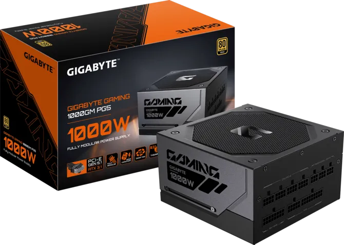 Gigabyte GAMING GME1000GM PG5 ICE ATX 3.1 Fully Modular 1000W 80Plus Gold